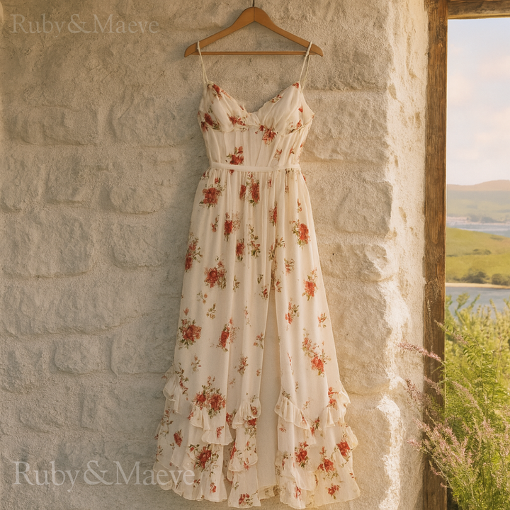 Solenne | Elegant Floral Dress