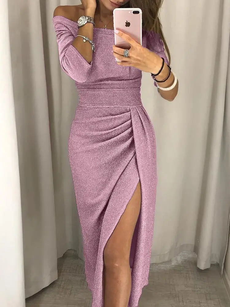 Lotta | Glamour Slit Dress