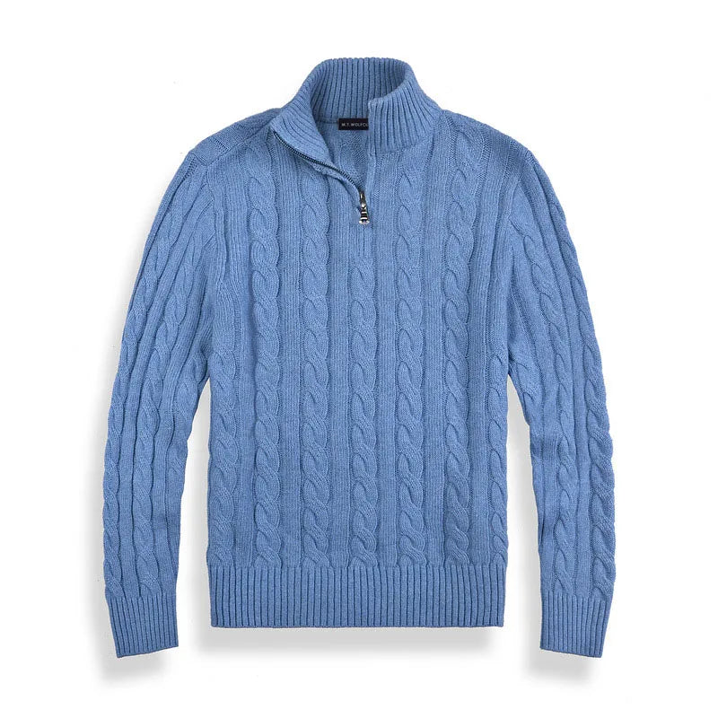 Nicolas | Old Money Half Zip Sweater