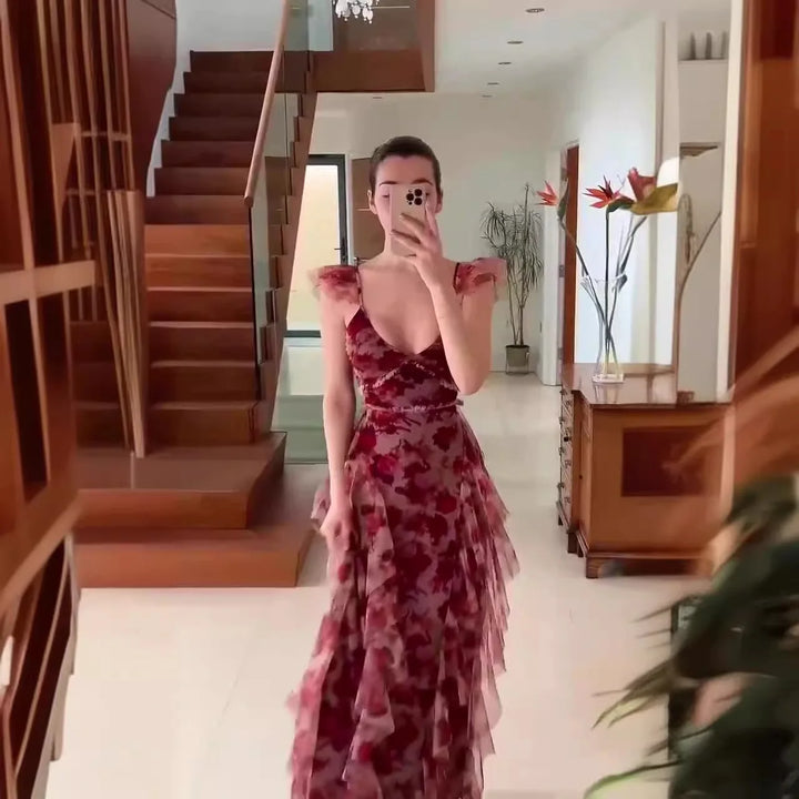 Reverie | Floral Ruffle Detail Dress