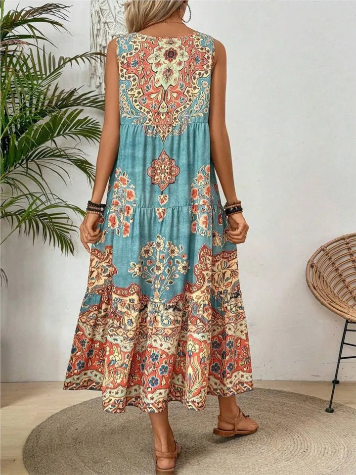 Warrina | Vintage Printed A-line Dress