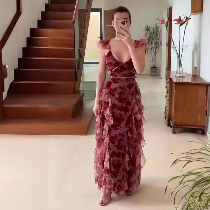 Reverie | Floral Ruffle Detail Dress