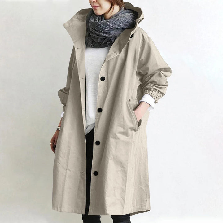 Evette | Hooded Longline Trench Coat
