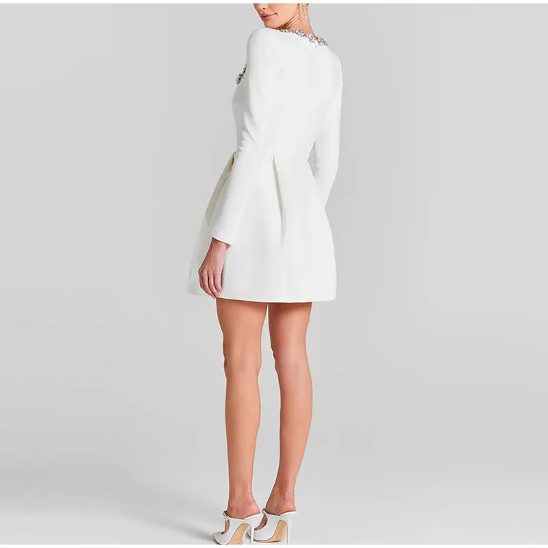 Nayla | Velvet Crystal Dress