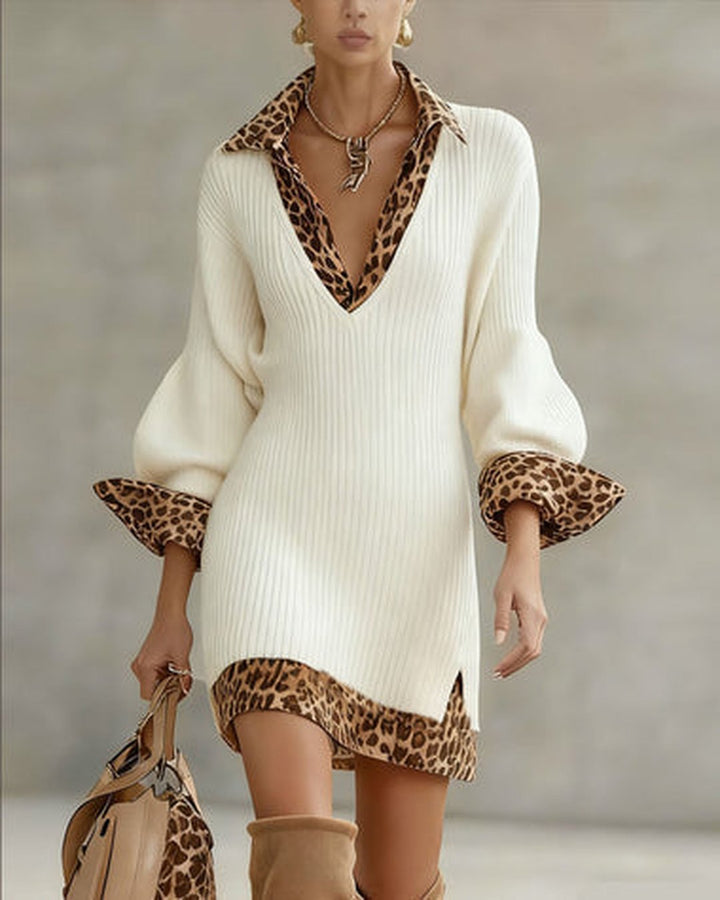 Oisín | Elegant Leopard Dress