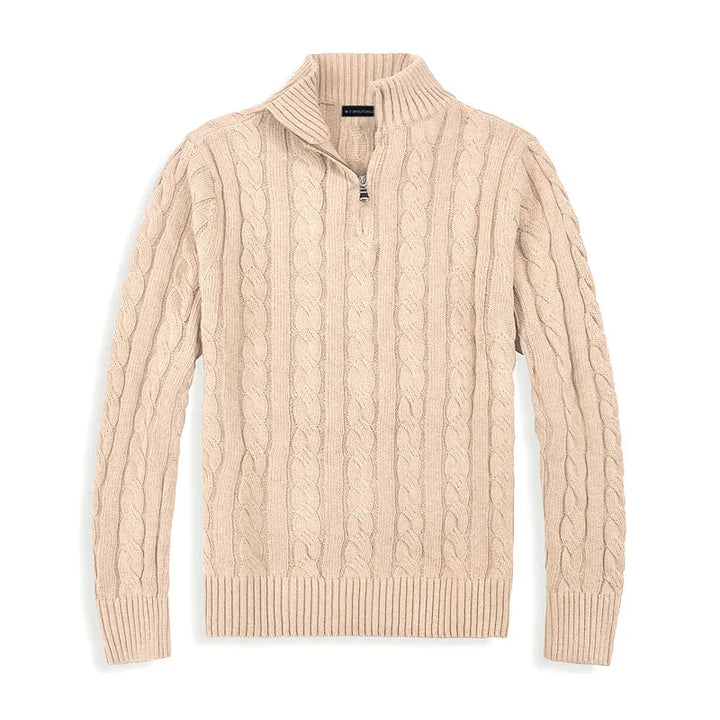Nicolas | Old Money Half Zip Sweater