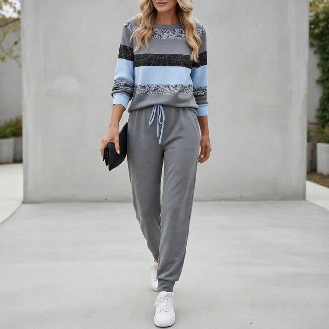 Nakia | Striped Tracksuit Set