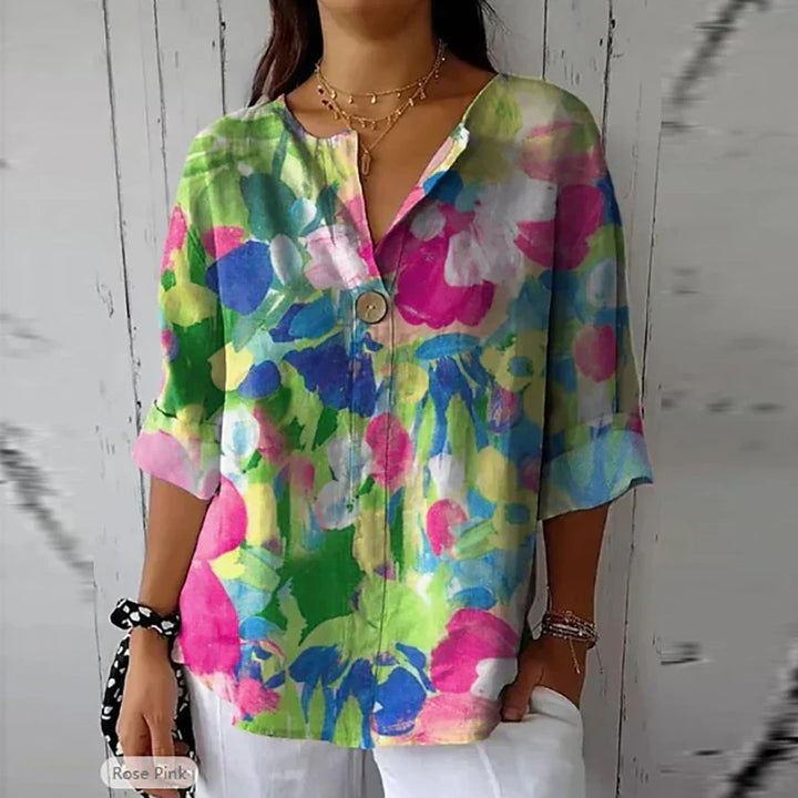 Cally | Casual Blouse with Floral Print