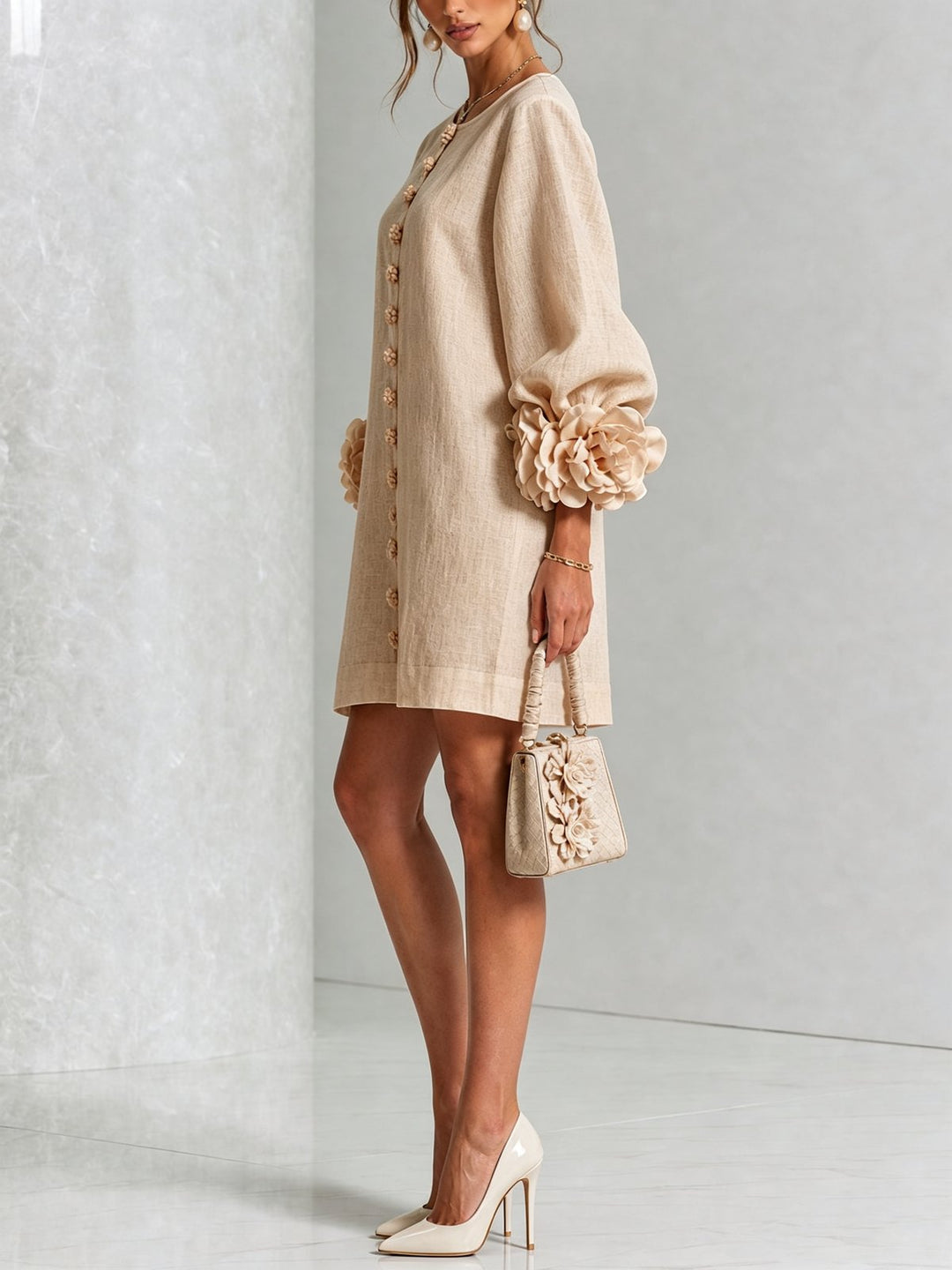 Prunella | Button-Down Mini Dress