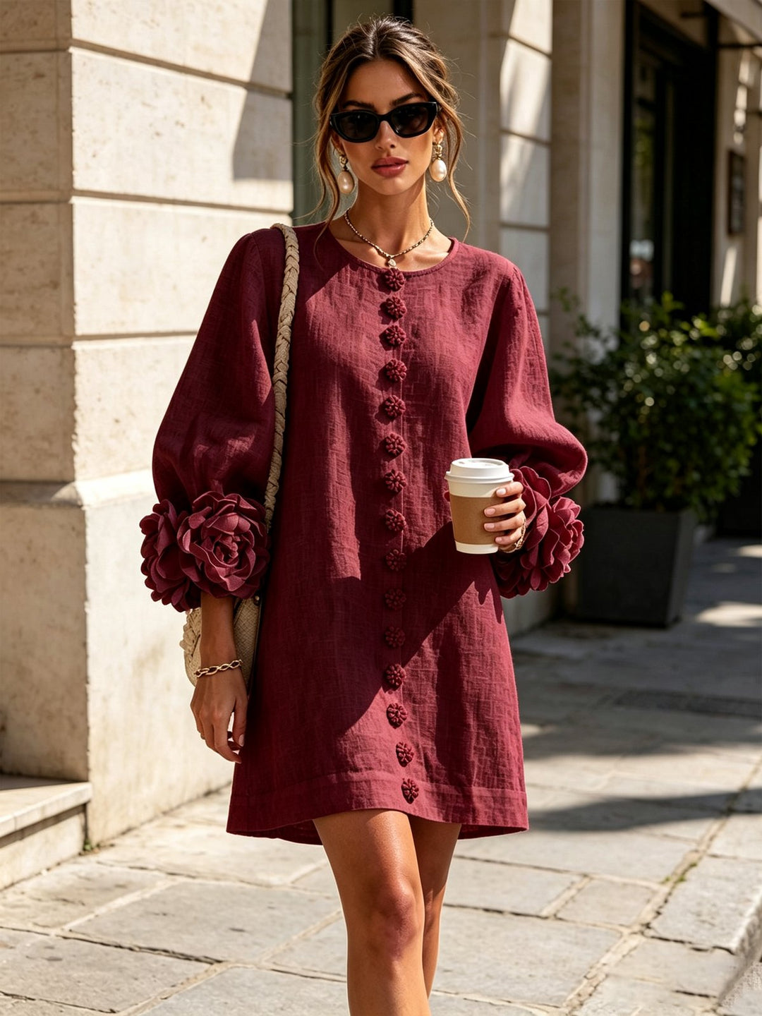 Prunella | Button-Down Mini Dress