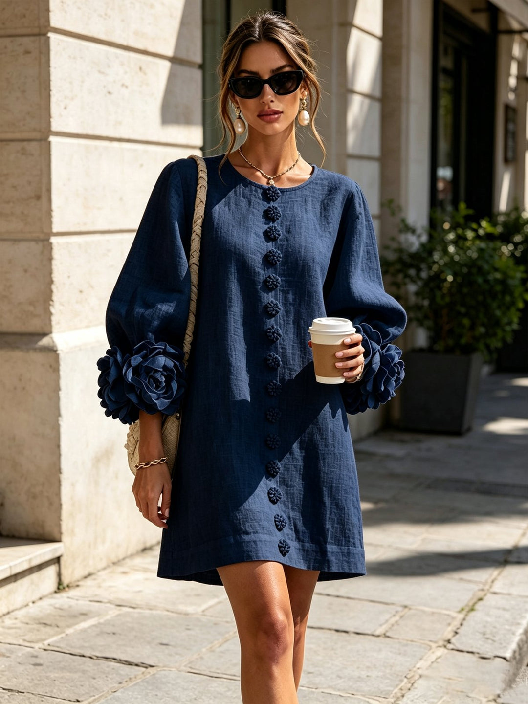 Prunella | Button-Down Mini Dress