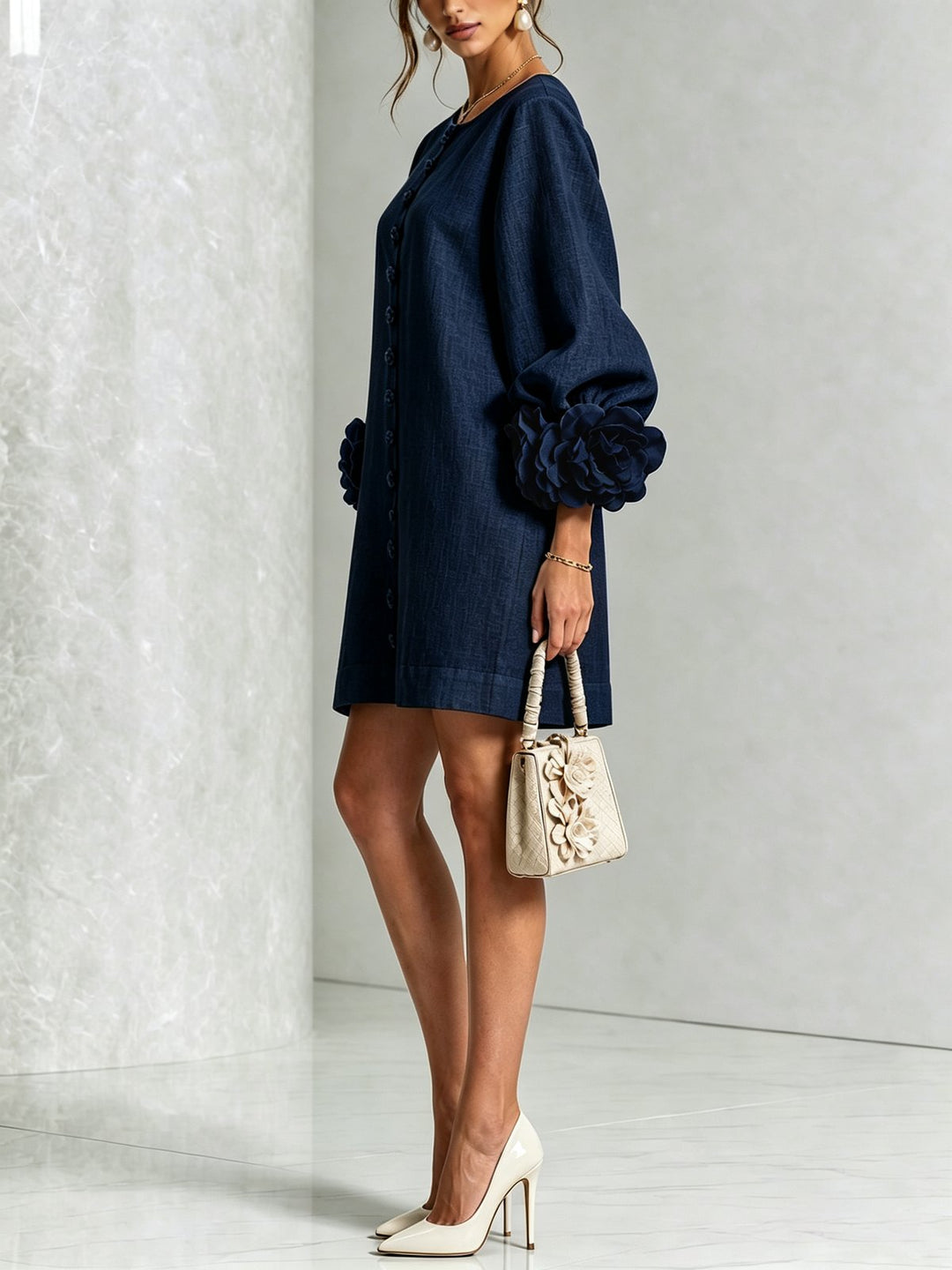 Prunella | Button-Down Mini Dress
