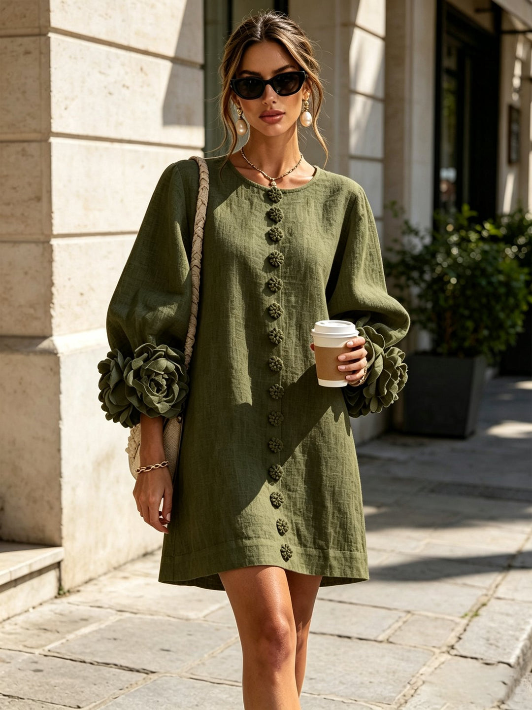 Prunella | Button-Down Mini Dress