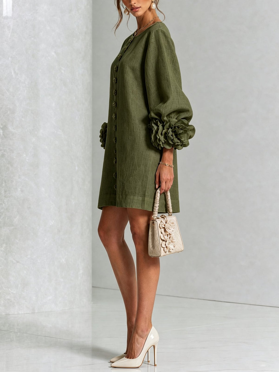 Prunella | Button-Down Mini Dress