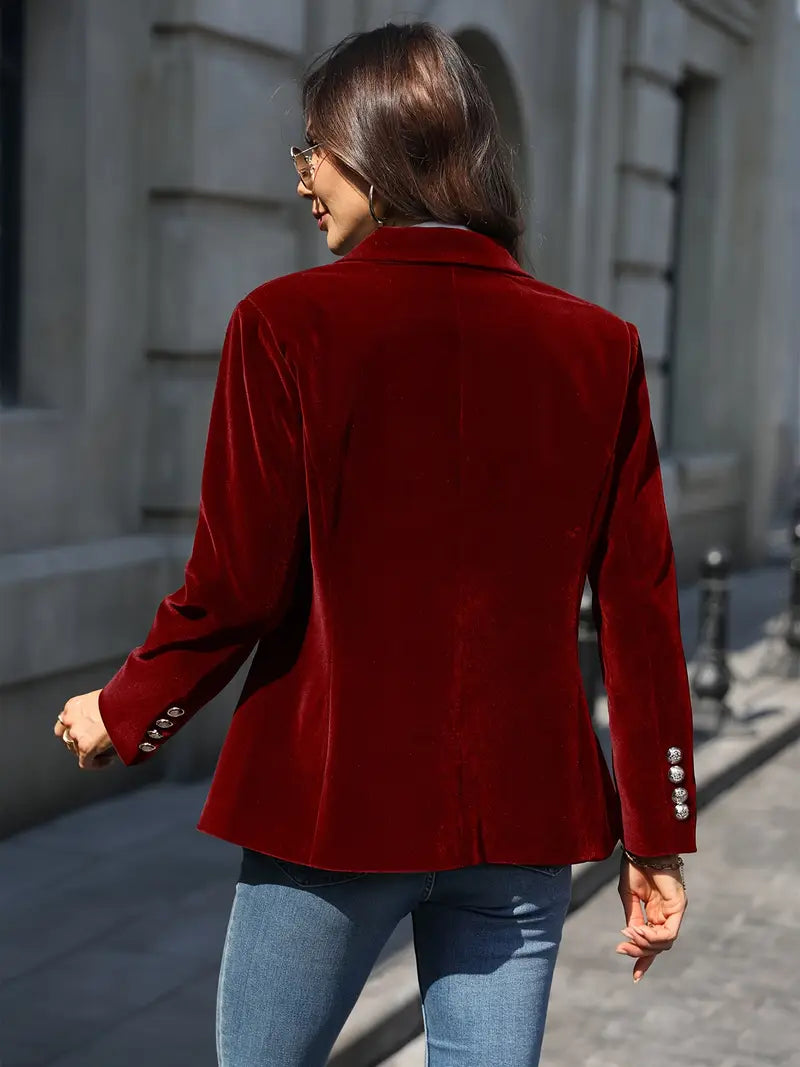 Isla | Elegant Velvet Blazer