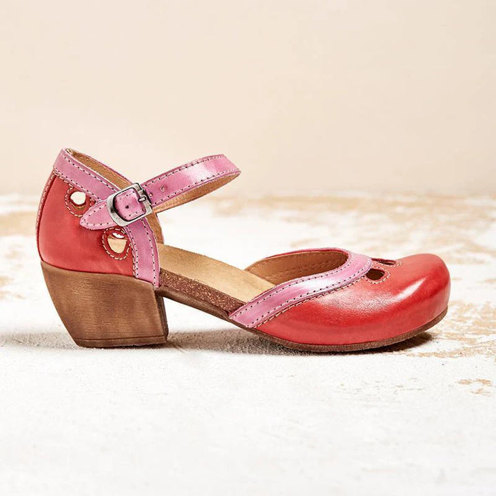 Faye | Comfortable Low-Heeled Sandals