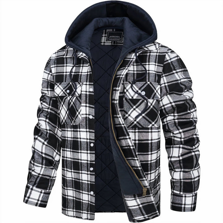 Leonce | Classic Plaid Hooded Jacket