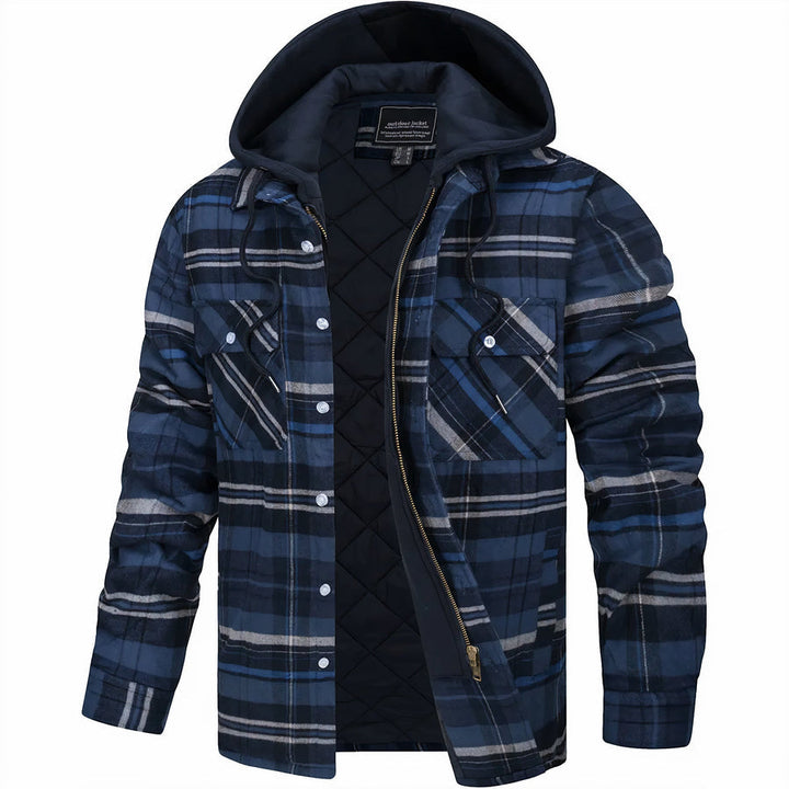 Leonce | Classic Plaid Hooded Jacket