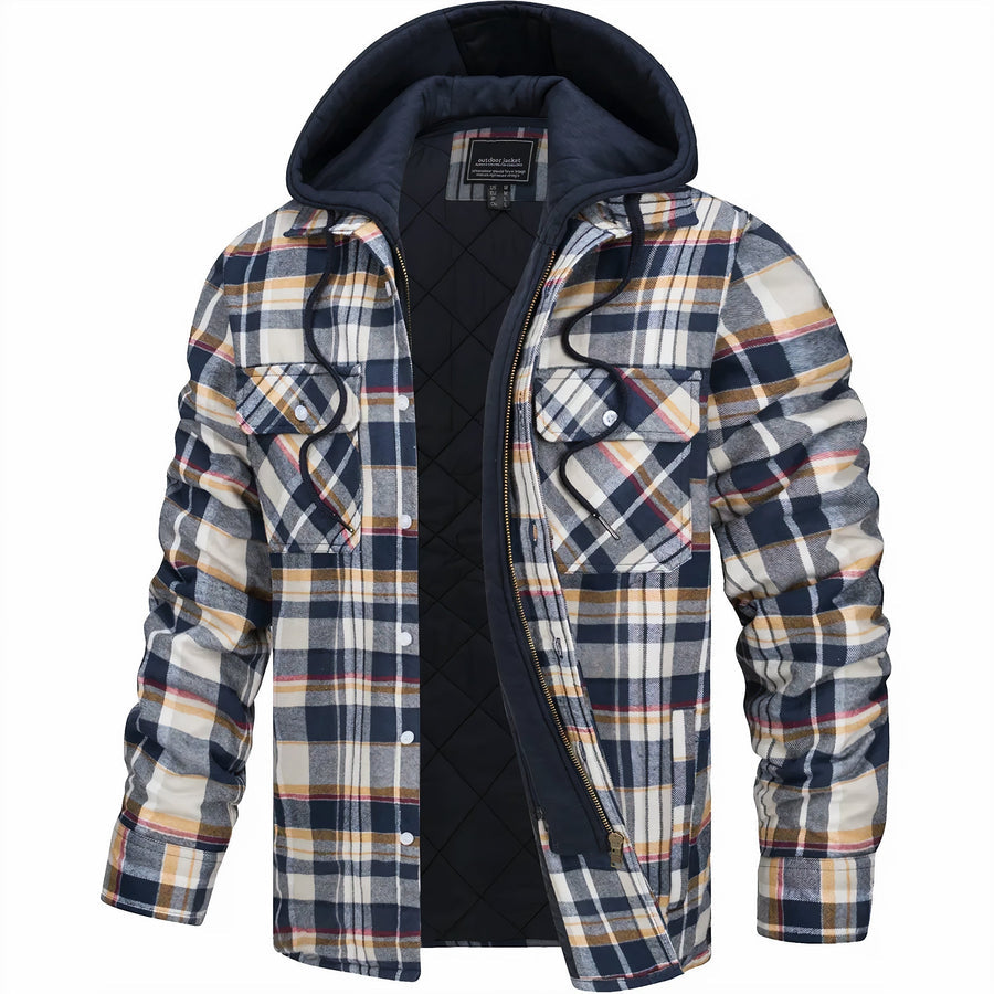 Leonce | Classic Plaid Hooded Jacket
