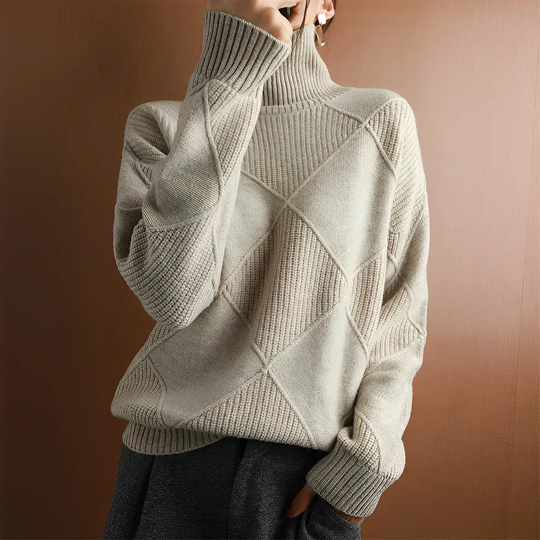 Kiara | Soft knit turtleneck sweater