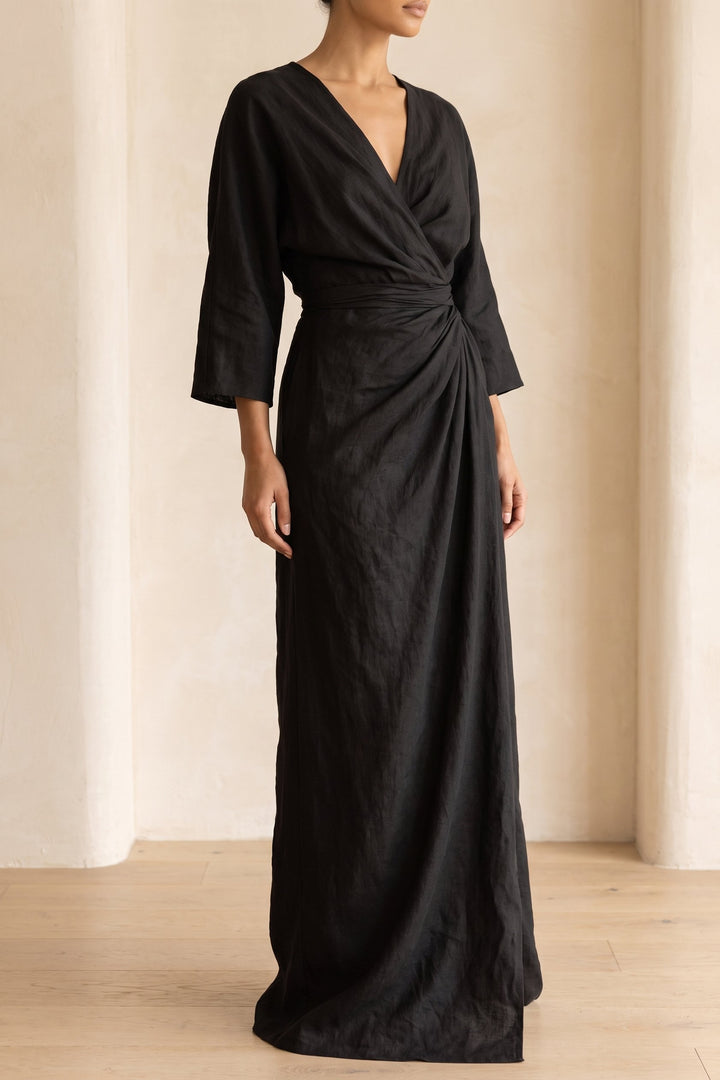 Kenya | Blend V-Neck Maxi Dress