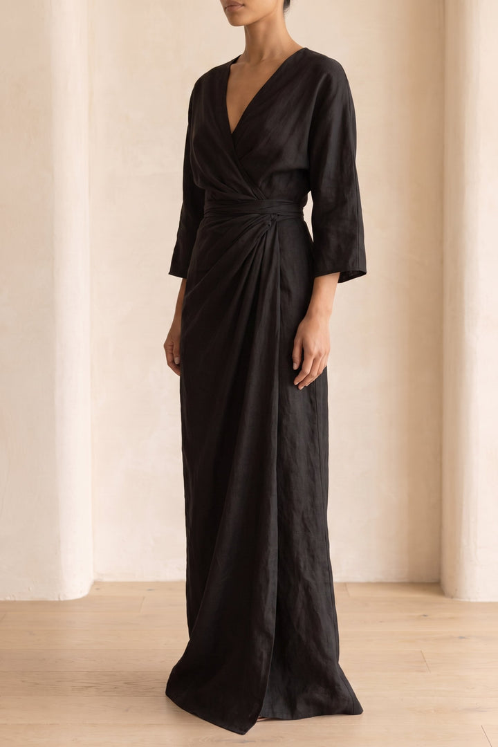 Kenya | Blend V-Neck Maxi Dress