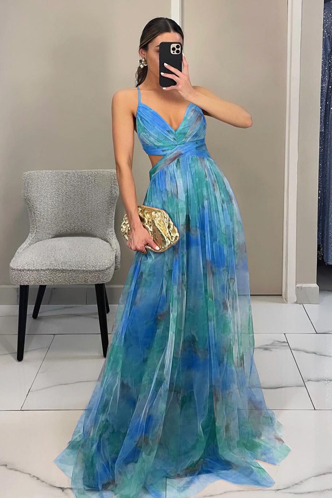 Laurel | Chiffon Maxi Dress