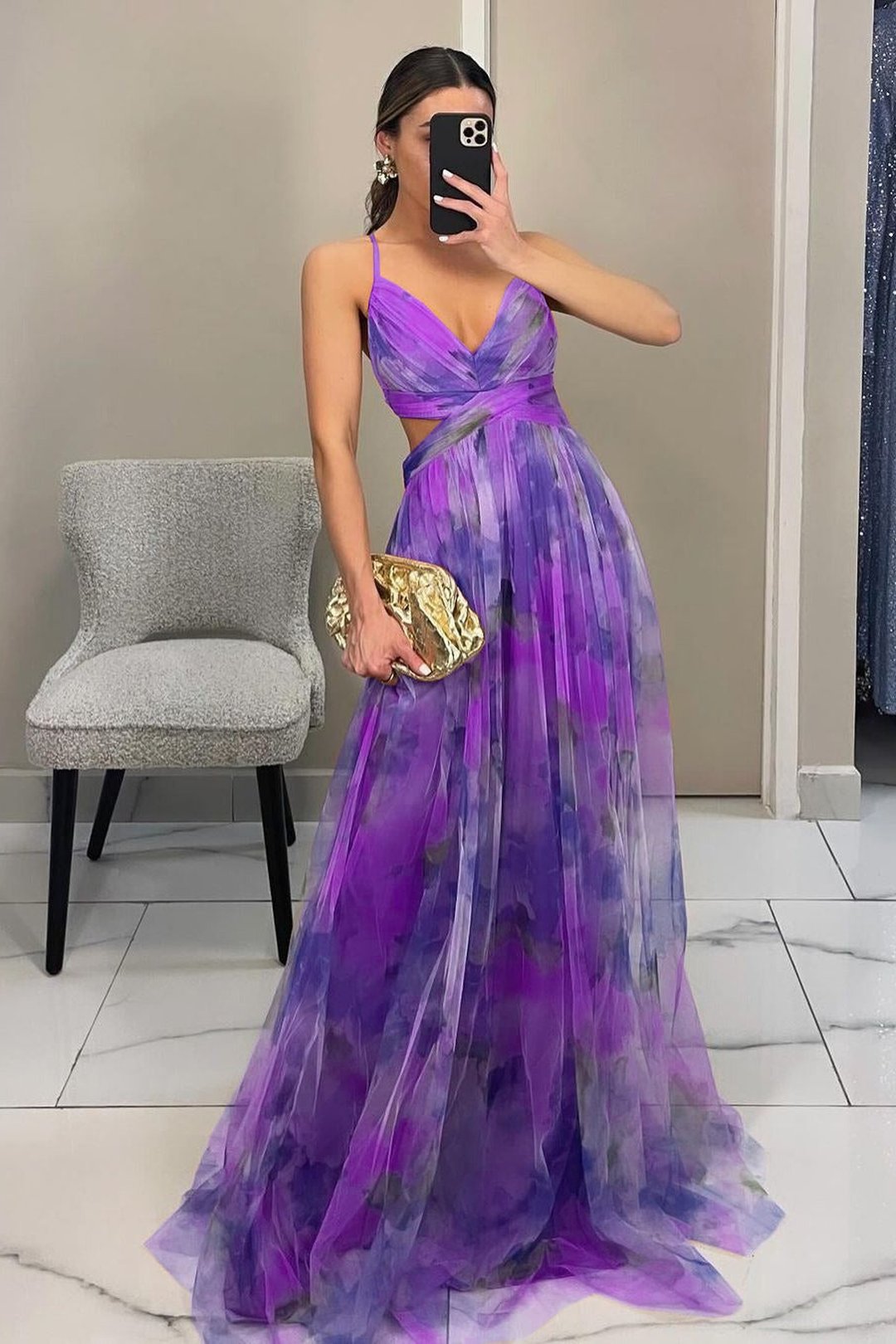Laurel | Chiffon Maxi Dress