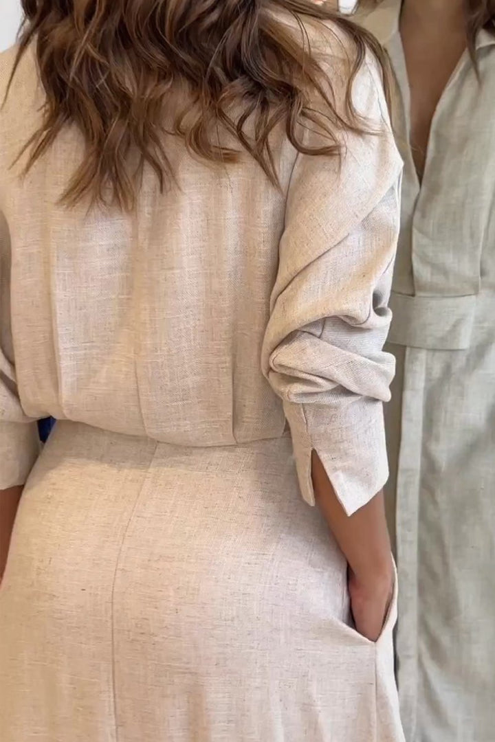 Astride | V-neck Maxi Dress