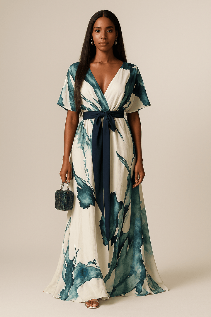 Winonah | Watercolor Maxi Dress