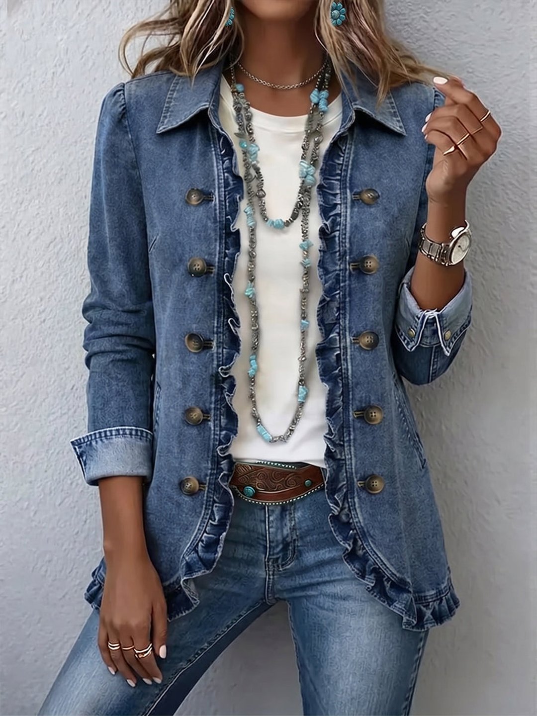 Bronagh | Ruffled Jacket
